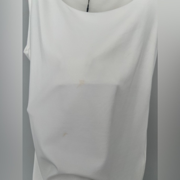 Zara Wide Strap Polyamide Tank Top Ecru NWT READ DESCRIPTION - Picture 3 of 6